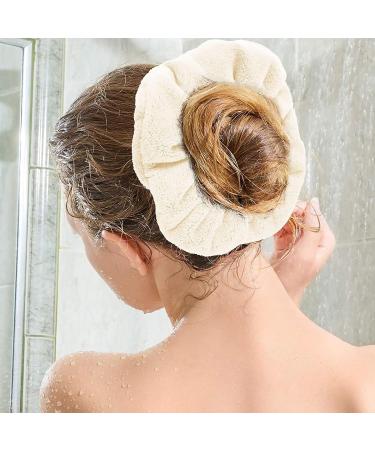 Beaupretty Flower Hair Straps - 4PCS Microfiber Towel Hair Bands | Elastic Ponytail Holders & Scrunchy Hair Ties for Effortless Styling - Buy Online on GoSupps.com