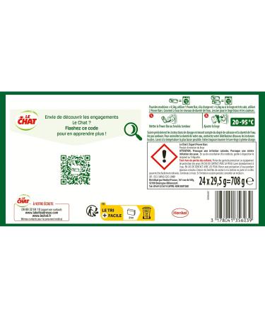 Le Chat L'Expert Power Bars 24 doses (24 washes) The latest generation detergent compacted powder - Buy Online on GoSupps.com