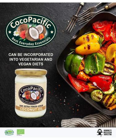 CocoPacific Cold Pressed Extra Virgin Coconut Oil with Ginger 500ml - Buy Online on GoSupps.com