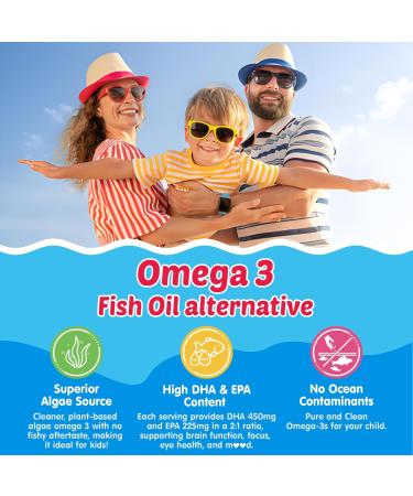 Kids Methylated Multivitamin Gummies with Calcium Probiotics + Omega 3 Gummies with Vitamin D3 & K2 C DHA - Buy Online on GoSupps.com