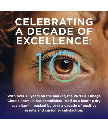 PRN DE Omega Benefits Liquid Supplement - 10 oz 60-Day Supply - Re-Esterified Omega 3 Triglyceride Form with 1680mg EPA 560mg DHA & Vitamin D for Dry Eye Support 60 Day Supply - Buy Online on GoSupps.com