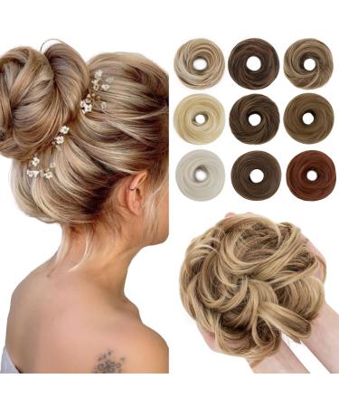 Sego hair part with rubber band large dutt hair parts hair tie with hair extensions ponytail braid for women (55 g) light brown & ashblond - Buy Online on GoSupps.com