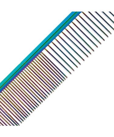 Master Grooming Tools Steel Pet Rainbow Greyhound Comb 7.5-Inch Fine/Coarse - Buy Online on GoSupps.com