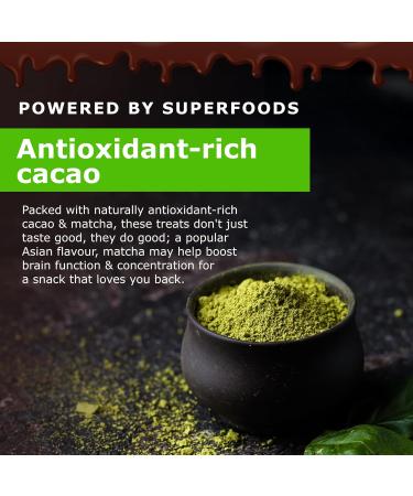  SNACKSY Snacksy Vegan Chocolate Raw Matcha Green Tea Powder Bar (1 x 40g Box) | Gluten-free dairy-free refined sugar-free and kosher cocoa with antioxidants | Treats or - Buy Online on GoSupps.com