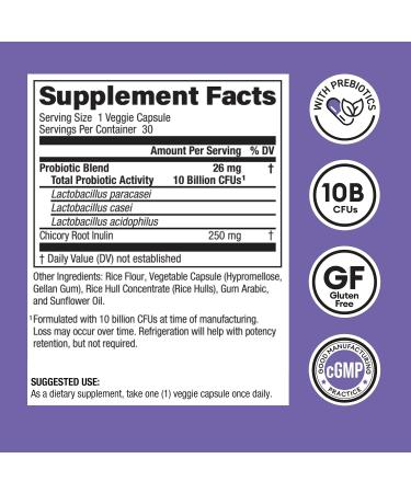 Physician's CHOICE PREBIOTIC PORBIOTIC for Women and Men - 30 CAPSULES - Buy Online on GoSupps.com