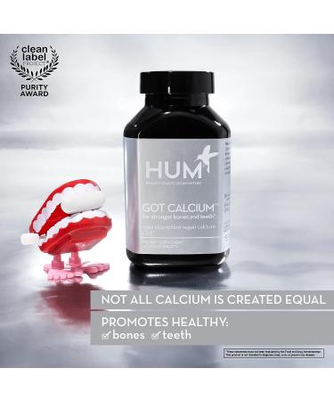 HUM Got Calcium - Vegan Bone & Teeth Supplement | Enhanced Absorption (60 Vegan Tablets) - Buy Online on GoSupps.com