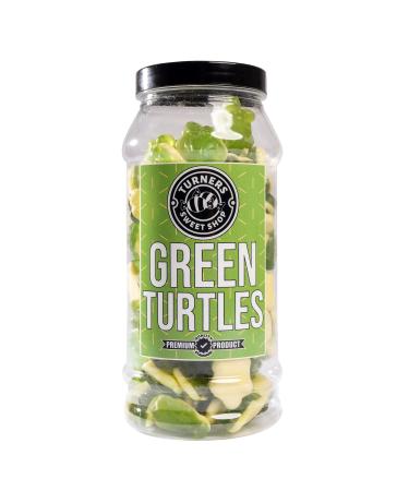 Green Turtles - 600g by Turners Sweet Shop Traditional Retro Gift Jar Classic Original Pick & Mix Sweets Quality Confectionary Fantastic Gifts for Him Her or Them