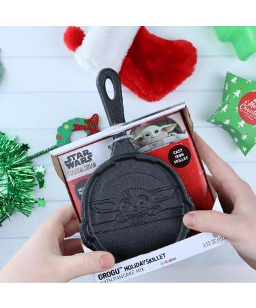Sweetzo Christmas Mandalorian Grogu Pancake Cast Iron Skillet Unique Gift Ideas for Teens Cooking Instructions and Mix Included 11.25 Inches (Pack of 2) - Buy Online on GoSupps.com