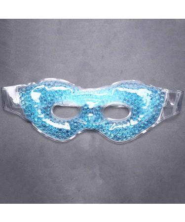 Bsowte Hot Cold Sleeping Eye Mask Ice Cool Blue Compress Gel Eyeshade Fatigue Relief Eye Care Relaxation Remove Dark Circle Sleeping Eye Mask - Buy Online on GoSupps.com