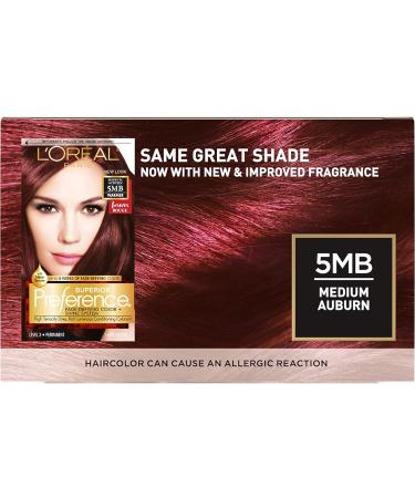 L'Oreal Paris Superior Preference 5MB Medium Auburn Hair Color - Fade-Defying Formula - 1 Pack - Buy Online on GoSupps.com