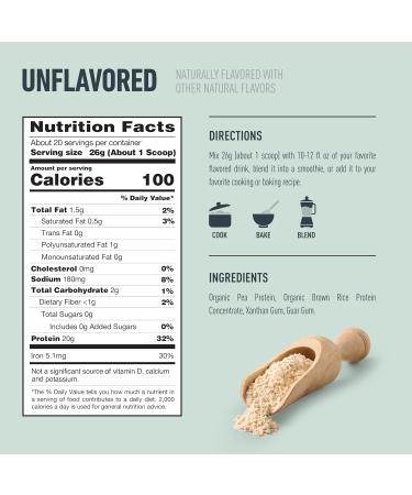 Isopure Plant-Based Protein Powder Lactose Free Gluten Free With Iron Unflavored 20g Plant Protein Per Serving 1.15 Lbs 20 Servings Unflavored 1.15 Pound (20 Servings Pack of 1) - Buy Online on GoSupps.com