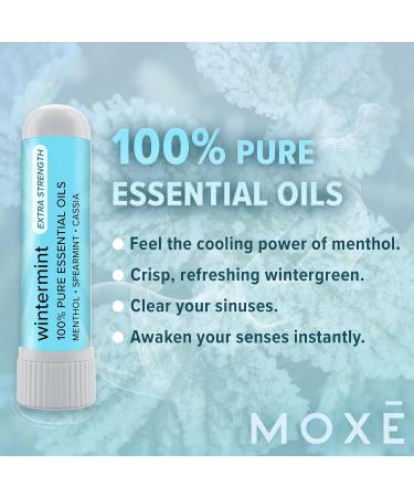 MOX Extra Strength Wintermint Nasal Inhaler | Powerful Menthol & Wintergreen for Sinus Relief & Clear Breathing | Made in The USA | Maximum Strength Aromatherapy for Instant Refreshment 1 Pack - Buy Online on GoSupps.com