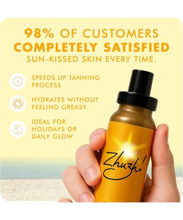 Zhuzh! Zhuzh Zhuzhette Tan Accelerator 100ml Compact fastacting formula for a natural longlasting tan Hydrating and nourishing Perfect for traveling and tanning on the go 100ML - Buy Online on GoSupps.com