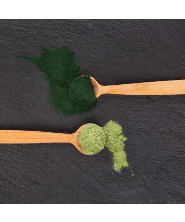 Carefood - Chlorella + Organic Spirulina Powder - 100% Organic Superfood Suitable for Vegans - Natural Super Food with High Nutrient Content and Satietogenic Effect - 200g - Buy Online on GoSupps.com