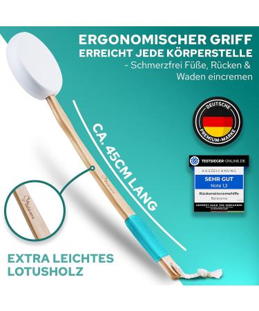 Belavena Cream Aid for Back | Optimal Back Care 2024 | Includes Back Brush & 4 Interchangeable Pads - Buy Online on GoSupps.com