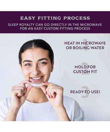 Sleep Royalty Night Guard - Pack of 2 Premium Moldable Mouth Guards for Teeth Clenching and Grinding - Purple - Buy Online on GoSupps.com