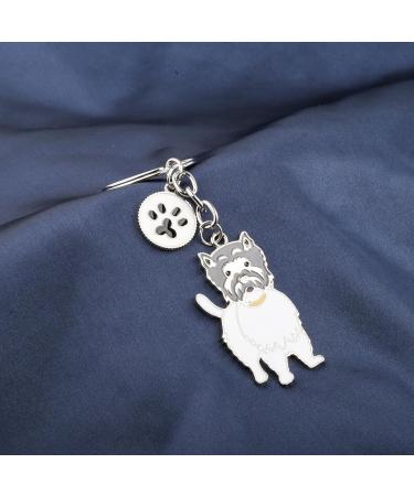 Ensianth Dog Keychain | Perfect Gifts for Dog Lovers | Puppy Paw Print Keyring for Dog Owners | Ideal Gift for Mom & Dad - Buy Online on GoSupps.com