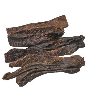 Buffalo Heart Jerky - 300 Grams - 100% All-Natural Single Ingredient Grass-Fed Free-Range Premium Buffalo Dog Treats - Air Dried Healthy Dog Chews