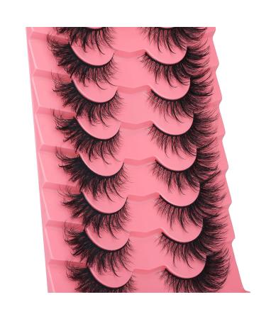 Fluffy Fairy Lashes - 18MM Wispy Fox Eye Bratz Manga Faux Mink False Eyelashes - 8 Pairs Pack - Buy Online on GoSupps.com