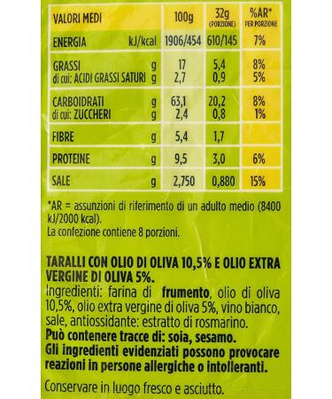  Italian Gourmet E.R. Gran Pavesi Snack Tarallini Olive Oils and Extra Virgin Olive Oil Palm Oil Free - 256g + Italian Gourmet Polpa 400g - Buy Online on GoSupps.com