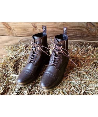 BasEQ Ricki Women's Lace Equestrian Riding Paddock Boots - Brown, Size 11 - Buy Online on GoSupps.com