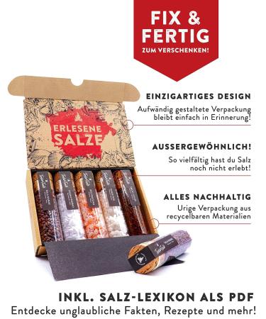 Timber Taste Gourmet Salt Spice Gift Set - 5 Exquisite Salts from Around the World | Perfect Gift for Birthdays & Father's Day | Unique Spice Set for Him & Her - Buy Online on GoSupps.com