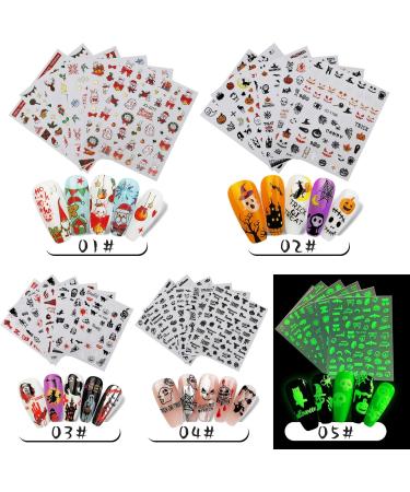 Festive Decal Embossed Sticker Manicure Foils For Parties Celebrations Christmas Halloween Holiday Party Decal - Buy Online on GoSupps.com