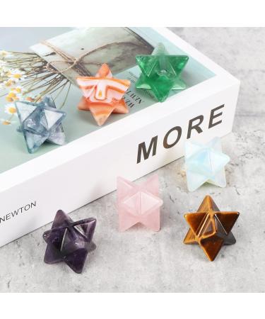 Artistone Opalite Crystal Merkaba Star Healing Crystal Set Hand Carved Gemstone Merkaba Chakra Spiritual Reiki Stones for Christmas Thanks-Giving Decorations(Pack of 2) - Buy Online on GoSupps.com