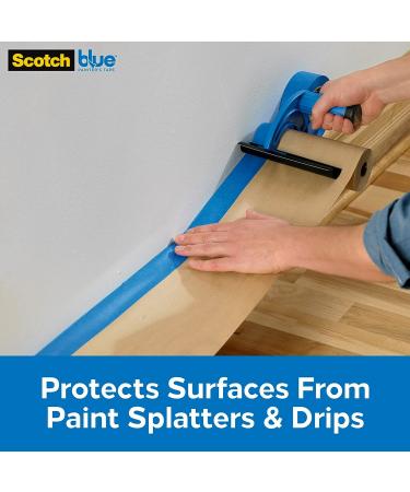ScotchBlue Painter's Tape and Paper Dispenser  Applies Masking Paper with Painter s Tape to Protect and Cover Surfaces  Tape Dispenser Includes Plastic Blade  Fits 12 Inch Masking Paper - Buy Online on GoSupps.com