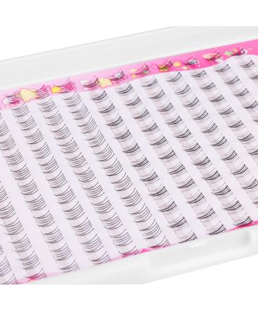 Wiwoseo Natural Lash Clusters - C Curl Individual Eyelash Extensions (9-11MM) for DIY Beginners - Clear Band Black Wispy Lashes - Buy Online on GoSupps.com