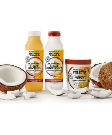 Garnier Fructis Nourishing Treat 1 Minute Hair Mask with Coconut Extract - 3.4 fl oz - Buy Online on GoSupps.com