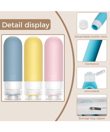 90ml Travel Bottles for Toiletries-Refillable Squeezable Containers Leak Proof TSA Approved Silicone Travel Bottle for Lotion Liquid Travel Accessories Travel Essentials Airport Colourful 6pcs - Buy Online on GoSupps.com