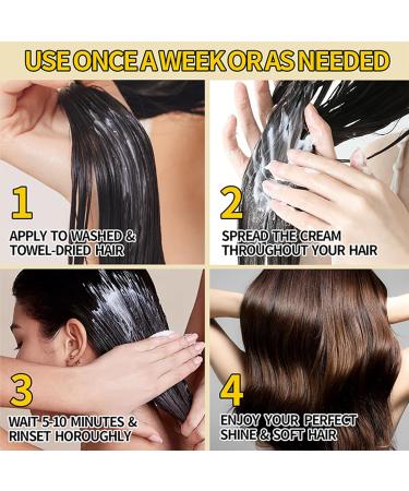 Collagen Hair Treatment Collagen Hair Mask - Collagen Conditioning Argan Oil Hair Mask - Collagen Hair Mask Essence for Dry Damaged Hair - 120g - Buy Online on GoSupps.com