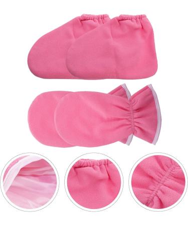 BESPORTBLE Moufles et Chaussettes de Paraffine pour Mains et Pieds 2 Pi ces Taille Unique Rose Hydratant Bain de Paraffine Spa Nourrissant Domicile - Buy Online on GoSupps.com