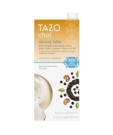 Tazo Chai Organic Tea Latte Concentrate 32-ounce Boxes Pack of 3 Chai Latte