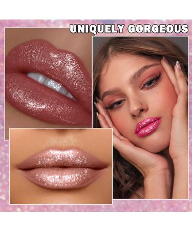 3 PCS Glitter Liquid Lipstick Set - Red & Pink Lip Gloss Kit for Gothic Halloween Makeup & Costume Party - Buy Online on GoSupps.com
