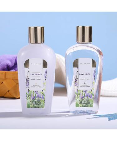 Spa Luxetique Lavender Bath Gift Set - 12pcs Pamper Hamper for Women | Body Lotion, Shower Gel, Relaxation Gifts for Her - Buy Online on GoSupps.com