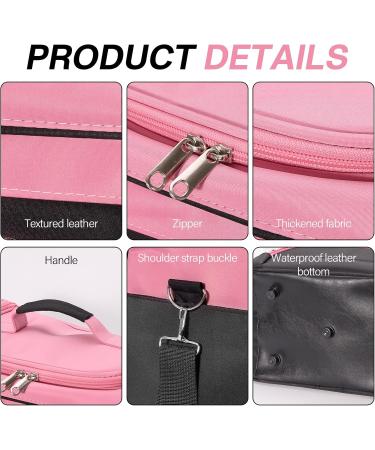 Travel Medicine Bag Organizer - Black & Pink | Pill Bottle Storage & First Aid Kit Bags - Empty & Convenient - Buy Online on GoSupps.com