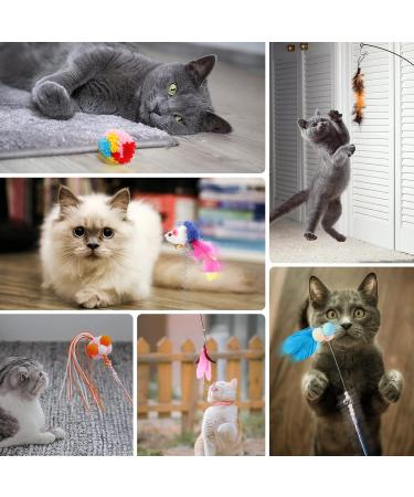 Shop Tavada Cat Toys: 32 Interactive Cat Toys with Springs & Suction Cup - Perfect for International Shipping! - Buy Online on GoSupps.com