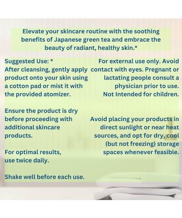 Deme-Dew Japanese Green Tea Facial Toner | Plant-Based Cucumber Chamomile & Aloe Vera | Made in USA | Hydrating & Nourishing Skincare - Buy Online on GoSupps.com