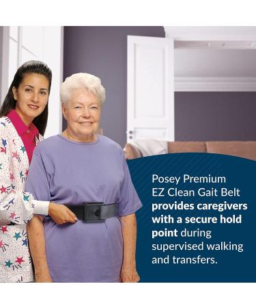 TIDI Posey Premium EZ Clean Gait Belt 60 Inch Black - Home Care (6546) | Qty. 1 - Buy Online on GoSupps.com