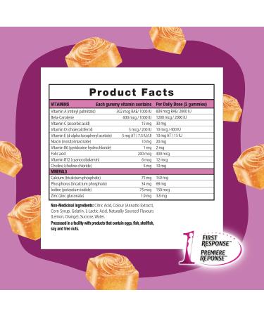First Response Prenatal Gummy Multivitamin with Folic Acid 90 Count (45-day supply) NEW - Buy Online on GoSupps.com