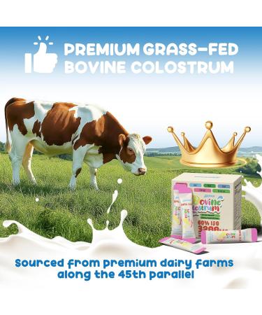 Colostrum Supplement Powder - Grass Fed Bovine Colostrum with 60% IgG Hyaluronic Acid Zinc & Biotin | Supports Gut Health Immune System Beauty & Hair Growth | Unflavored 50 Servings Packets Unflavored 5.64 Ounce (Pack  - Buy Online on GoSupps.com