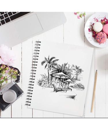 Artist Sketchbook Hardcover | 200GSM Thick Paper | Large Spiral Sketch Book for Drawing and Mixed Media | 8.25x11.4 Inches | 80 Pages - Buy Online on GoSupps.com