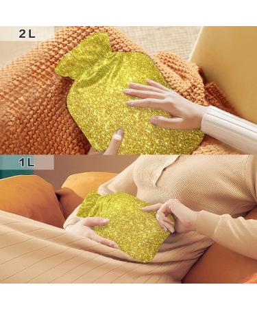 Glitzer Gold Galaxy Star Warm Bottle 2L - Ideal Hot Cold Compress for Pain Relief | Perfect for Children Men & Women - Buy Online on GoSupps.com