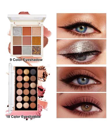 All-In-One Makeup Kit for Women | Travel Makeup Set - Perfect Valentine s Day Gift | Includes Eyeshadow Highlighter Blush Eyeliner & Brushes - Buy Online on GoSupps.com