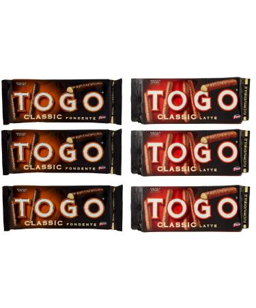 Pavesi Togo Classic latte e fondente Chocolate Dark Chocolate 6 x 120 g Snack Cake Test Pack