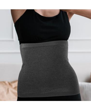 Gatuida Waist Belt Wrap - Lumbar Support & Winter Waist Warmer | Soft Abdominal Protector in Grey - Buy Online on GoSupps.com