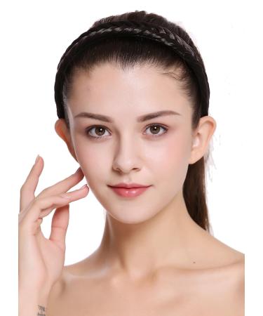 Buy WIG ME UP CXT-001-003 Braided Hairband - 2cm Dark Brown Costume Headband for Women | International Shipping - Buy Online on GoSupps.com