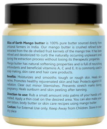 Deodorised Indian Mango Butter 100GM - Natural Moisturizer for Face Skin Hair & DIY Projects | Buy Online Internationally - Buy Online on GoSupps.com